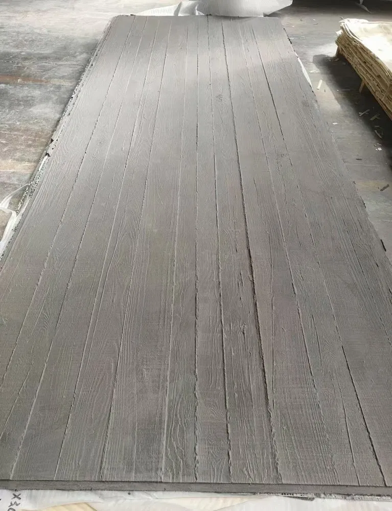 Flexible Grey Wood-Grain Soft Ceramic Panels – Concrete-Inspired Rustic Cladding photo 4