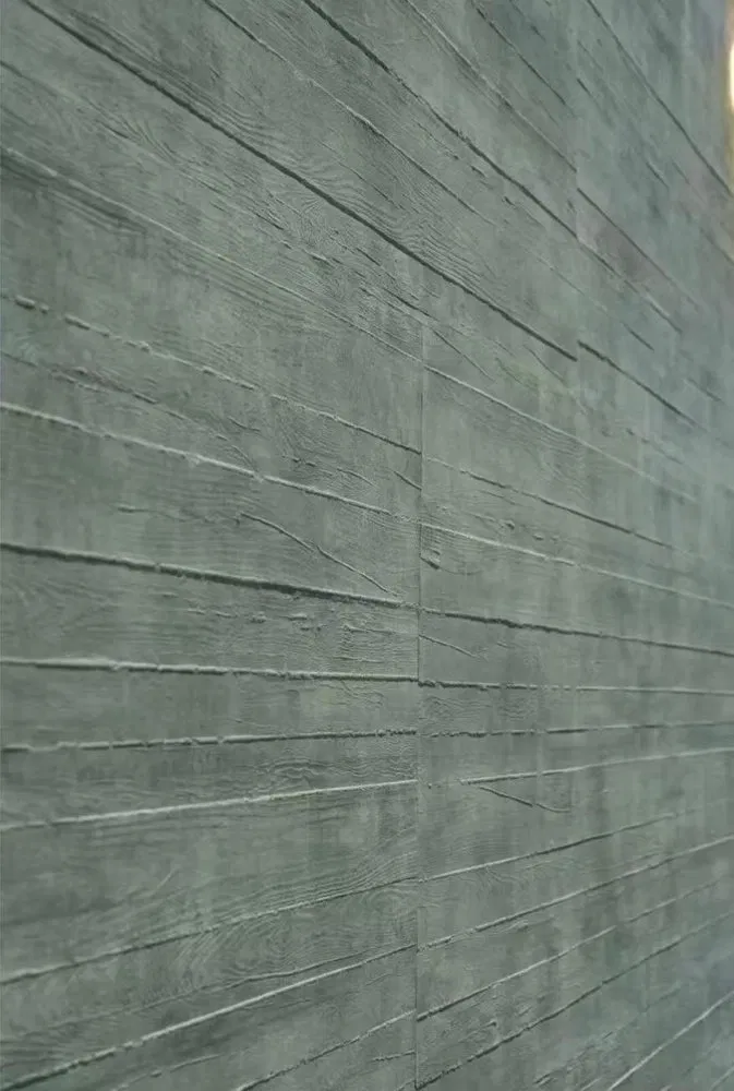 Flexible Grey Wood-Grain Soft Ceramic Panels – Concrete-Inspired Rustic Cladding photo 5