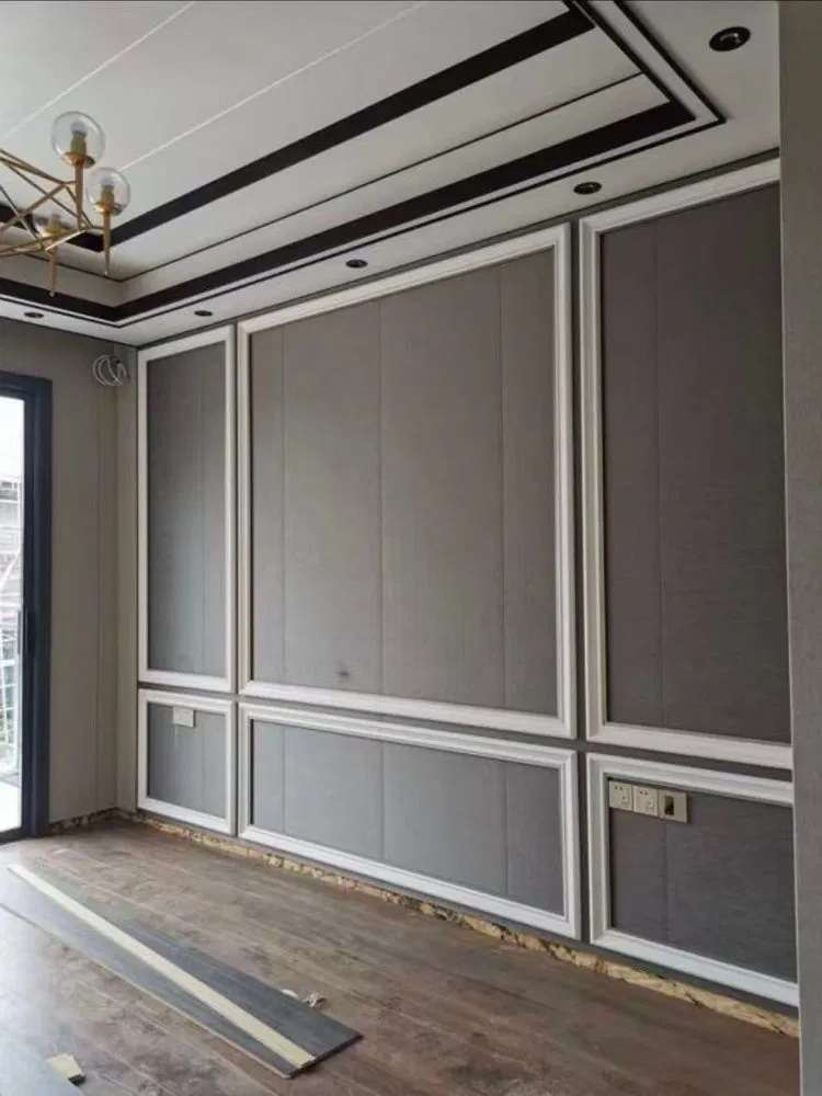 Flat wood grain PVC wall panels/PVC ceiling panels – Waterproof interlocking coating photo 4