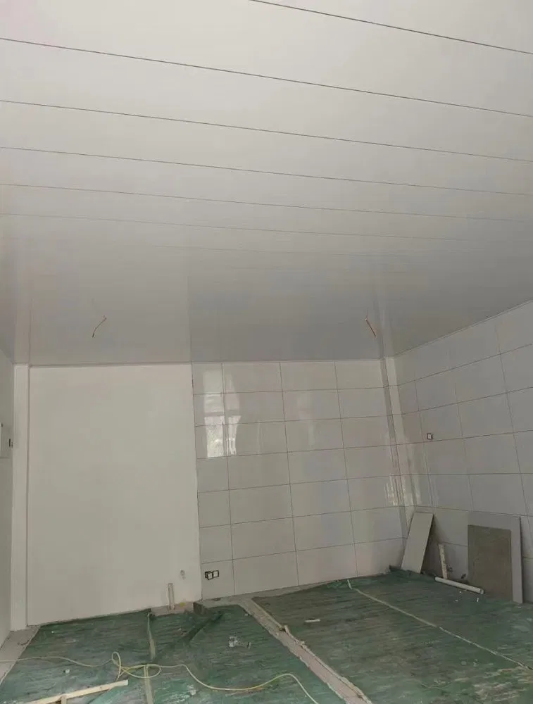 Glossy White PVC Wall & Ceiling Panels – Waterproof Interlocking Cladding photo 3