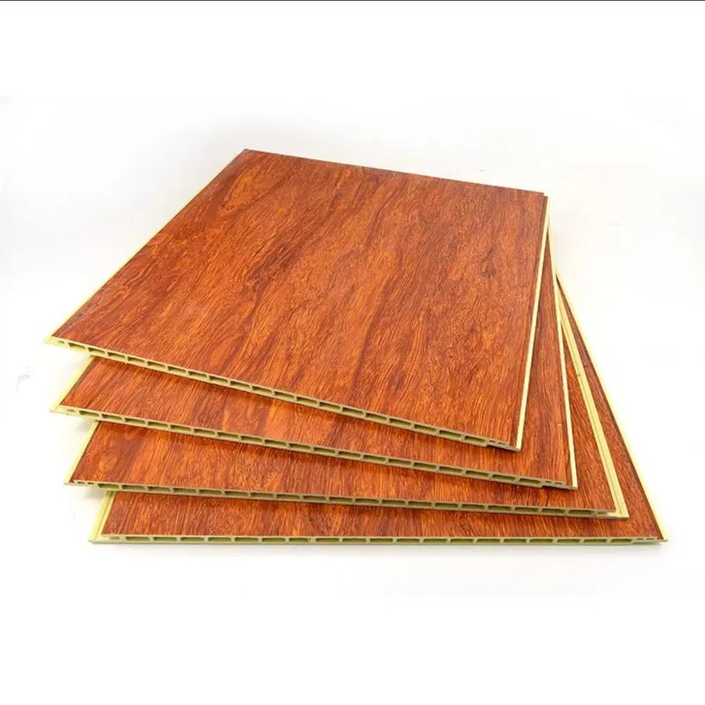 Glossy Wood-Grain PVC Wall & Ceiling Panels – Waterproof Interlocking Cladding photo 2