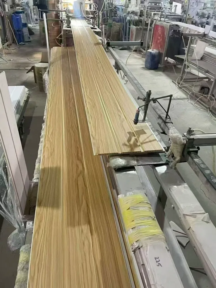Light Oak Wood-Grain PVC Ceiling & Wall Panels – Waterproof & Easy Installation photo 1