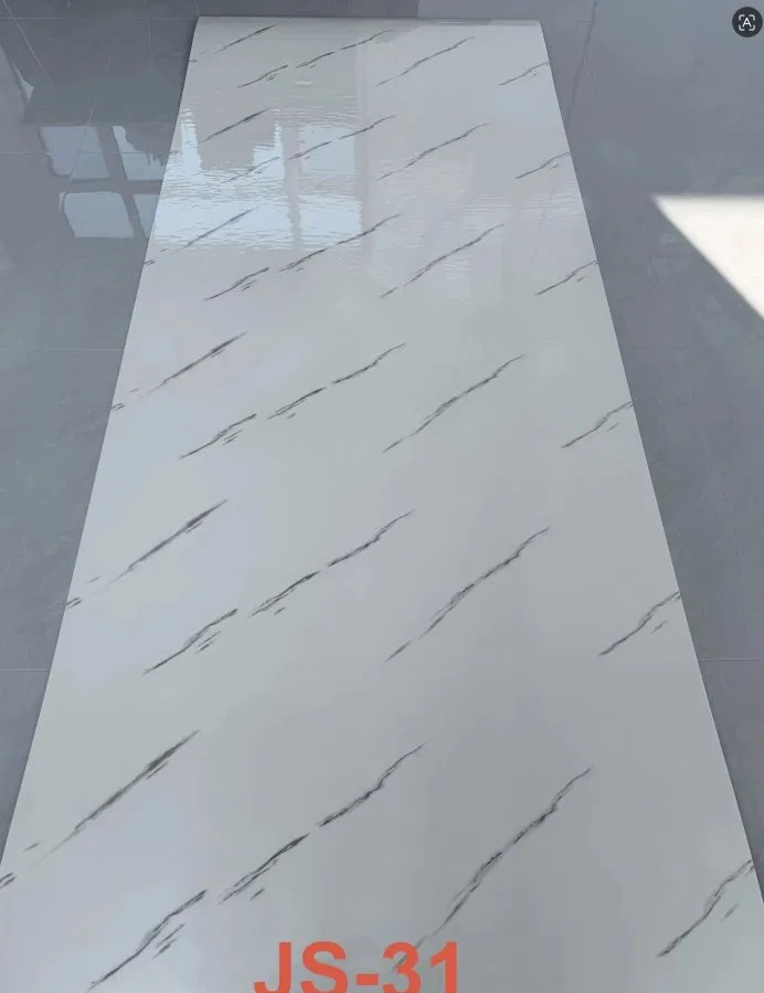 JS-31 Pure White Background Neat Diagonal Thin Irregular Black Vein Self-Adhesive Marble Wall Sticker | Shandong Ding’en Wood Products Co.,Ltd, Sizes:30×60/60×60/60×300/120×300cm, Thickness 2.5mm/2.8mm/3mm Customizable photo 1