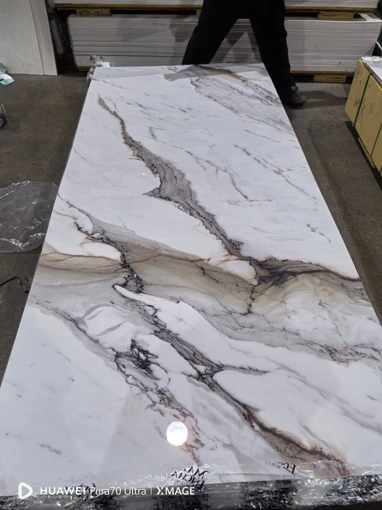 PVC Marble Sheet High Quality High Glossy Marble PVC Sheets photo 3
