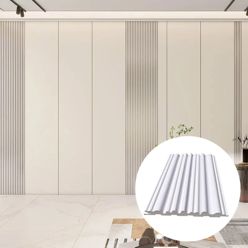 Fluted Wall Panel Wpc Decorative Materials Wall Panel For Interior Decoration photo 3