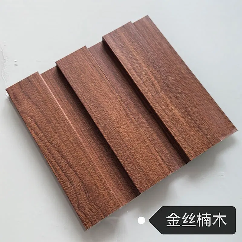 Golden Phoebe Grain WPC Decorative Grooved Wall Grille | Shandong Ding’en Wood Products Co.,Ltd, Size:195×12mm, Custom Cut Length:2.44m/2.8m/2.9m Available photo 1