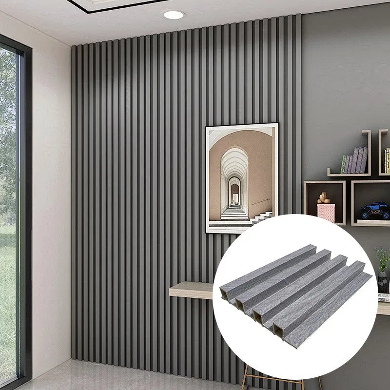 Waterproof Solid Wpc Wall Panel Multi-color Indoor Decorative Wood Substitute Wpc Composite Wall Panel photo 2