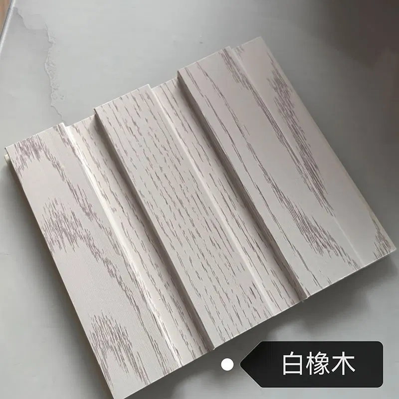 White Oak Texture Indoor WPC Grooved Wall Grille | Shandong Ding’en Wood Products Co.,Ltd, Size:195×12mm, Custom Cut Length:2.44m/2.8m/2.9m Available photo 1