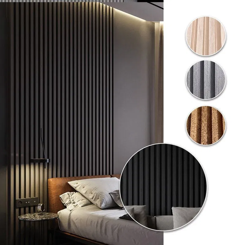 Wpc Wood Substitute Wall Panel With Wood Texture Decorative Materials Seamless Board photo 2